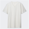 Shirts- Cotton V-Neck White shirt Op1